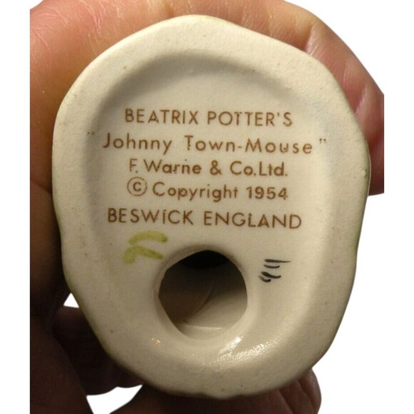 Beatrix Potters Johnny Town-Mouse Vintage Figurine By Beswick England Circa 1954 - Picture 5 of 5